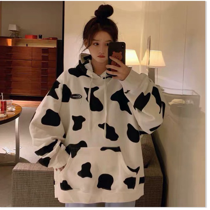 ÁO KHOÁC HOODIE SWEATER CHUI ĐẦU BÒ LOANG SIÊU CUTE NAM NỮ ĐỀU MẶC ĐƯỢC HÀNG Y HÌNH MIDU FASHION