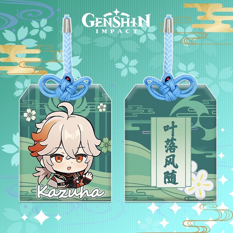 (20 nhân vật) Bua may mắn in hình nhân vật Narukami Yae Genshin impact kazuha lôi thần Hutao ayaka venti xiao