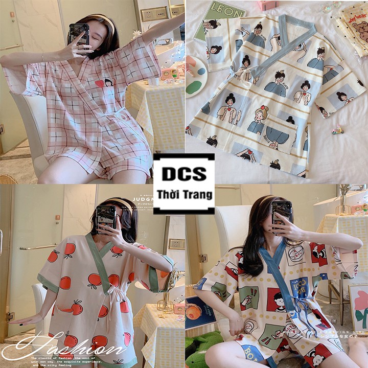 Bộ Ngủ Đùi Hoạt Hình Chất Liệu Cotton Vừa Xinh Đáng Yêu Xưởng May DCS