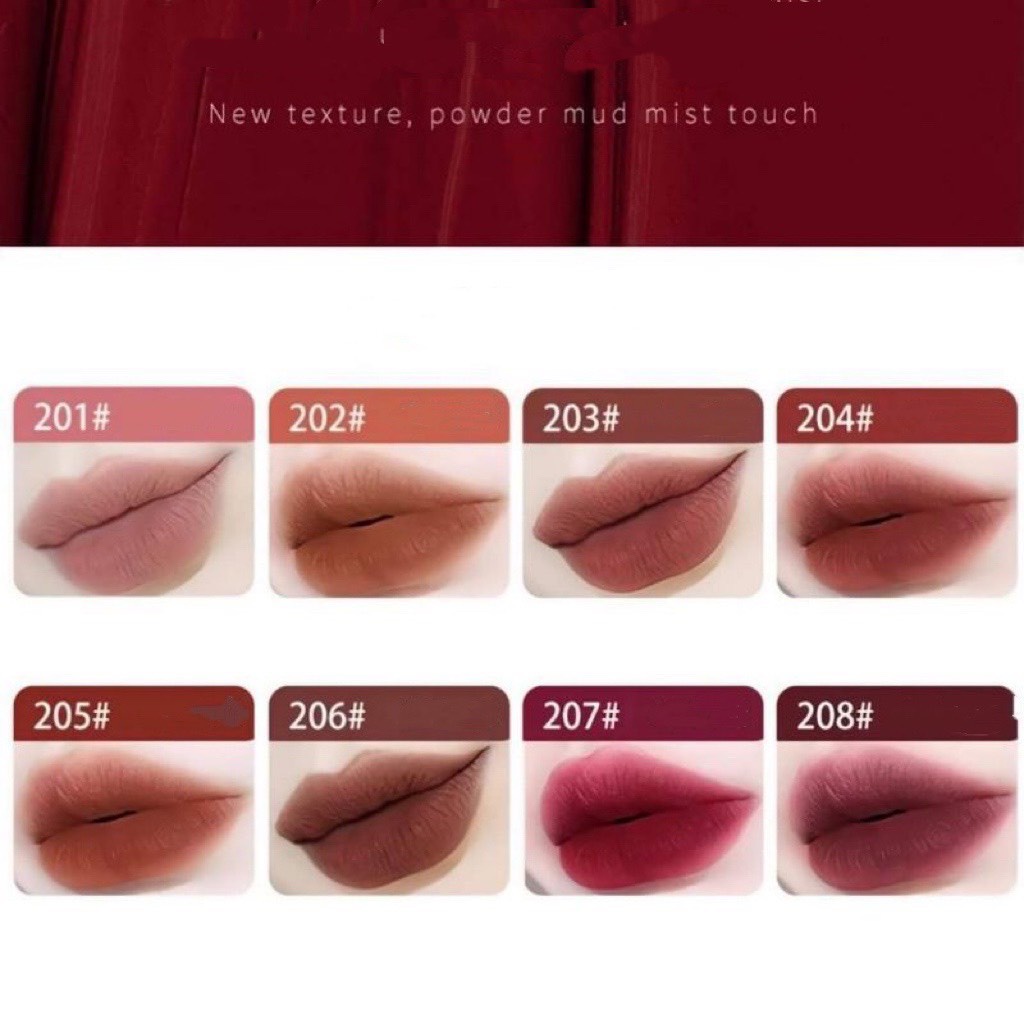 Son Wodwod nơ hồng siêu mịn mướt thiết kế xinh xắn có ảnh shop chụp