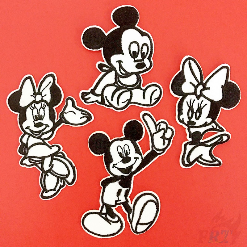 Sticker ủi thêu hình Mickey Minnie（☸ Disney：Mickey Mouse S-7 Patch ☸）