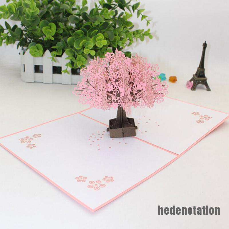 [hedenotation 0609] 3D pop up card birthday wedding valentine anniversary greeting cards invitations