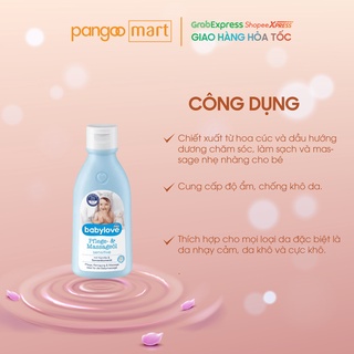 Dầu Massage Và Chăm Sóc Da Cho Bé Babylove Pflege- und Massageöl sensitive, 250 ml- Đức