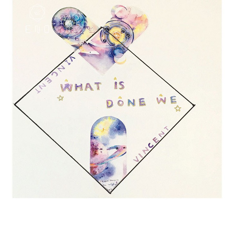 Washi tape hãng ENO trong suốt: Dreaming Space