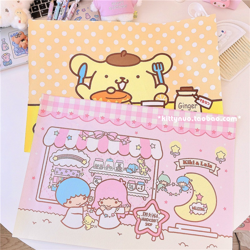 Thảm Lót Bàn Ăn Họa Tiết Hoạt Hình Cinnamoroll Dễ Thương Phong Cách Nhật Bản