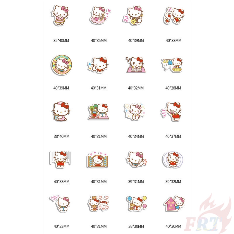 ❉ Hello Kitty Q-4 Sanrio Cartoon Stickers ❉ 40Pcs/Set DIY Decals Stickers for Album Diary Laptop Scrapbooks Skateboard