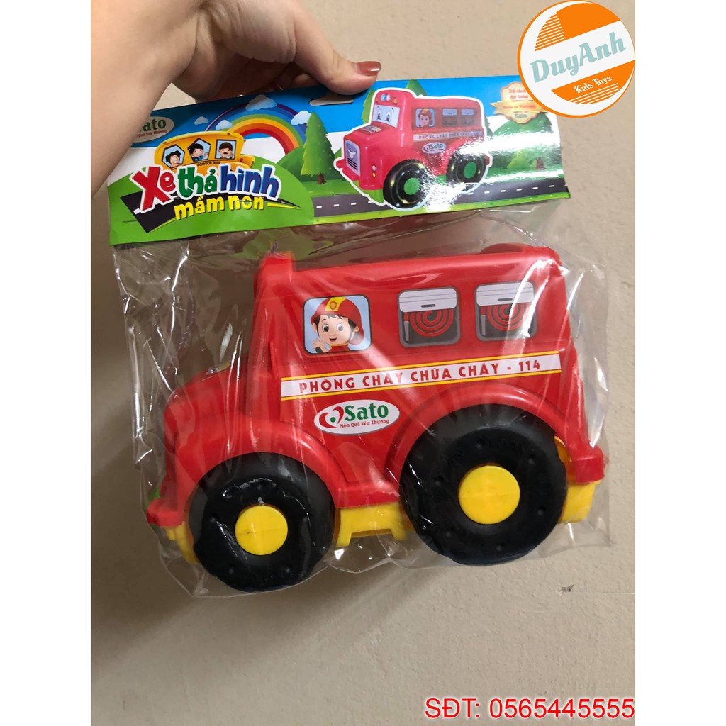 Bộ đồ chơi xe thả hình mầm non