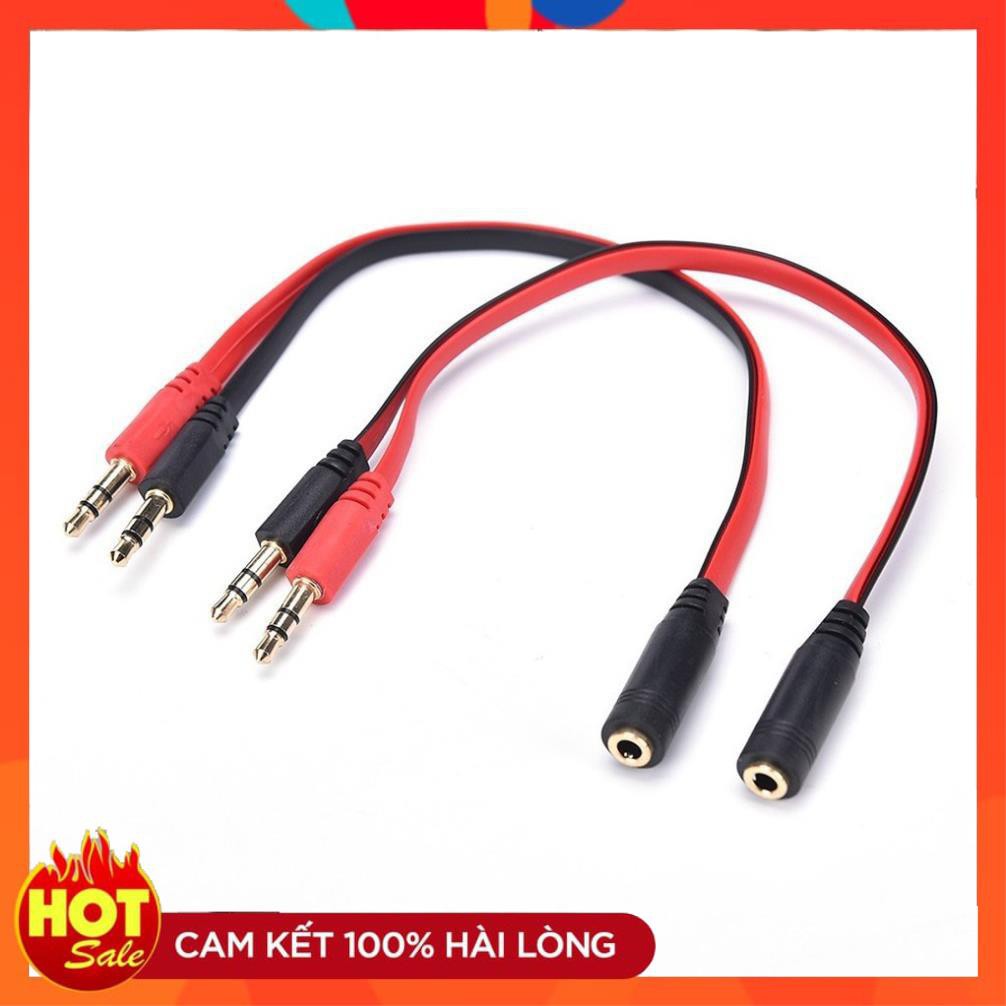 [Chính Hãng] Cáp gộp tai nghe và mic ra jack 3,5mm âm- bảo hành 03 tháng (đổi mới trong suốt thời gian bảo hành)