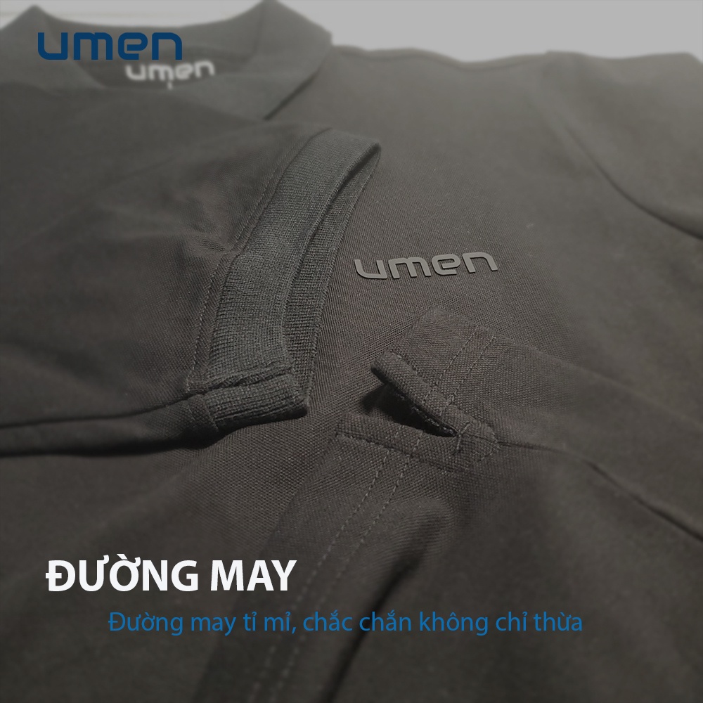 Áo thun Polo nam vải cotton cá sấu co giãn 4 chiều, xuất xịn chuẩn size - UMEN | BigBuy360 - bigbuy360.vn