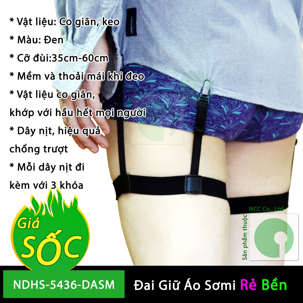 Đai giữ áo sơ mi cố định không bị tuột khi tiếp khách - diễn giả hội thảo - NDHS-5436-DASM