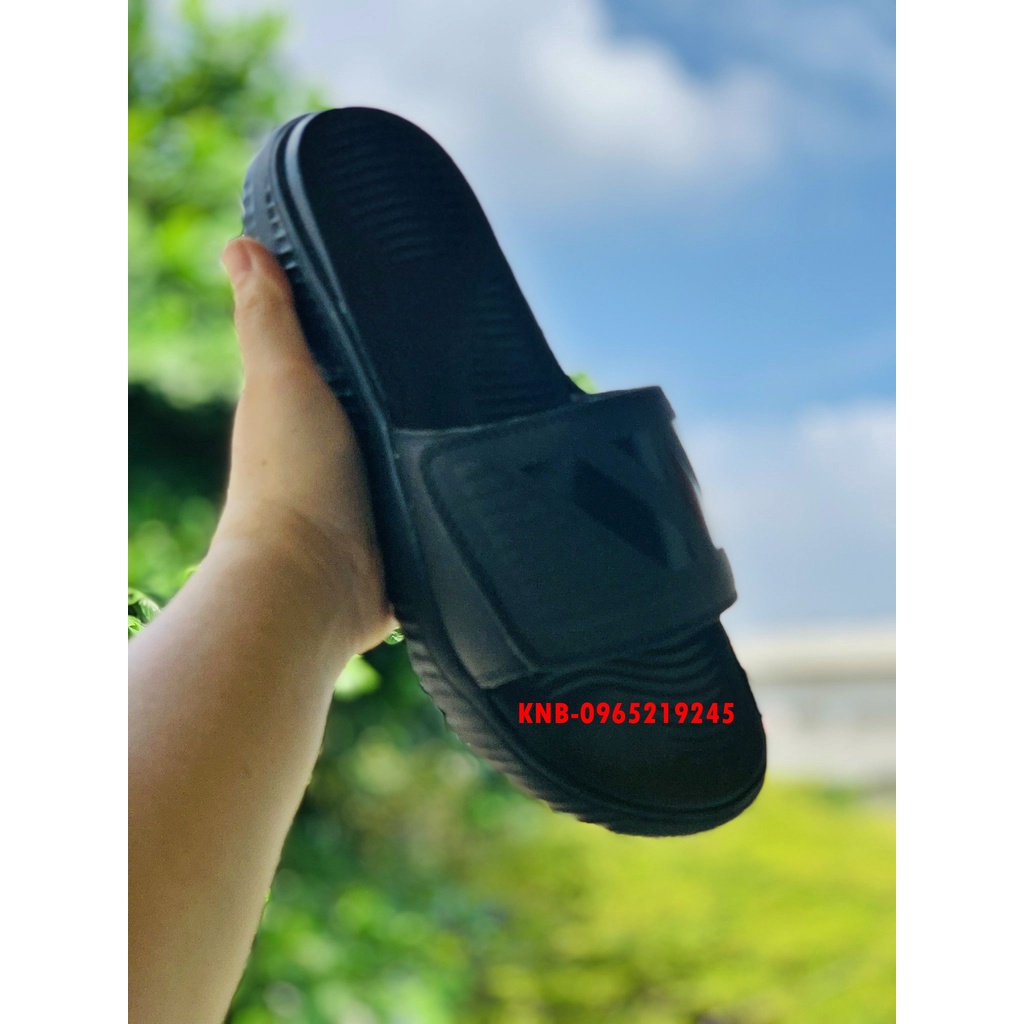 Dép 𝐀𝐃𝐈𝐃𝐀𝐒,dép adidas,dep adidas Alphabounce,dép quai ngang nam nu 3 sọc hàng xịn 1-1 đế dày nhẹ tặng hộp màu full đen