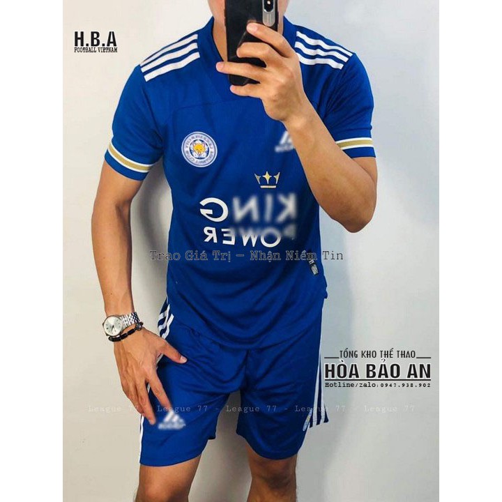 Freeship đơn 50k/Bộ quần áo bóng đá CLB Leicester city mùa 2019/2020