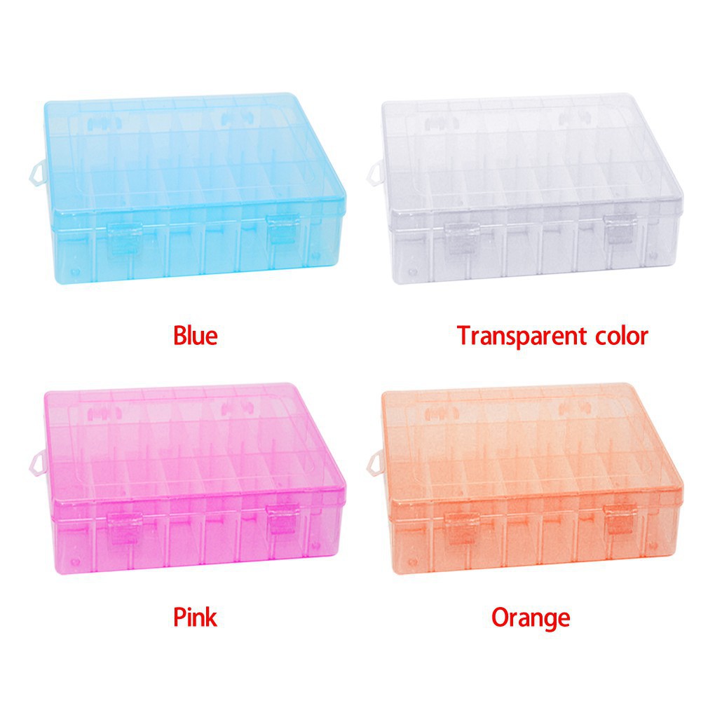 Hộp lưu trữ bằng nhựa thiết kế 24 ngăn dùng để đựng đồ trang sức