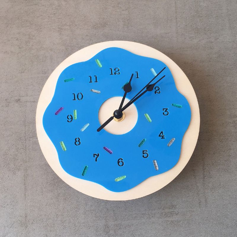 Đồng Hồ Treo Tường Không Gây Tiếng Ồn Phong Cách Bắc Âu Đơn Giản