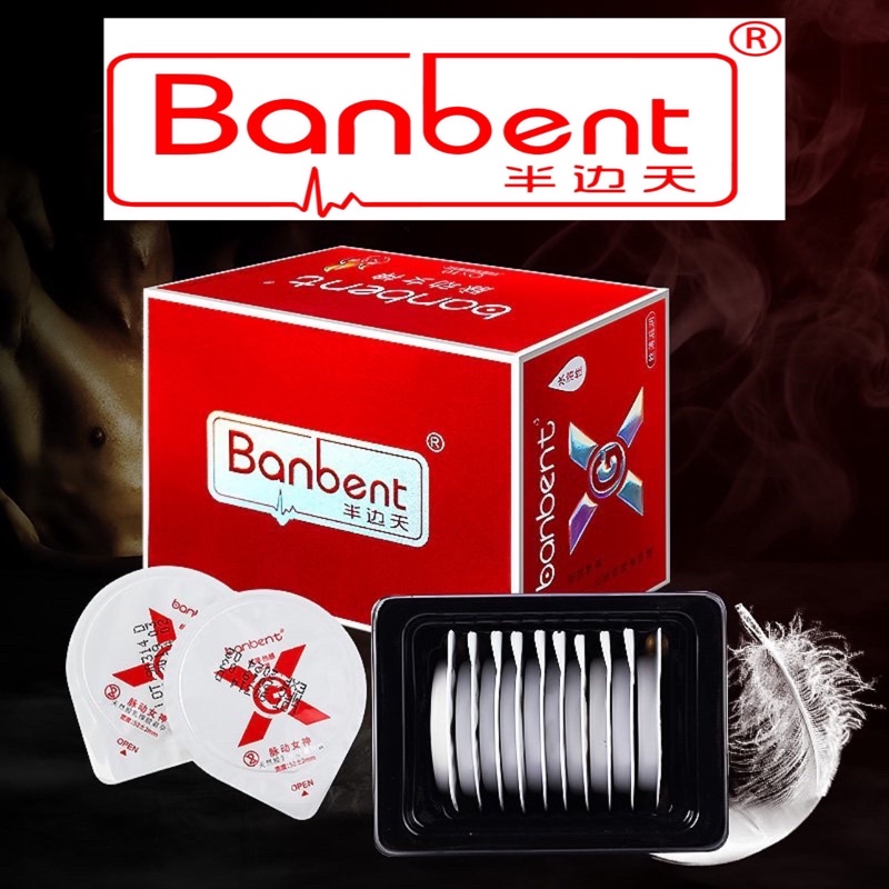 Bao cao su siêu mỏng 001 BANBENT  Đỏ Feminine vibrations truyền nhiệt tốt ,nhiều gel , Hộp 10 bcs NinaGen