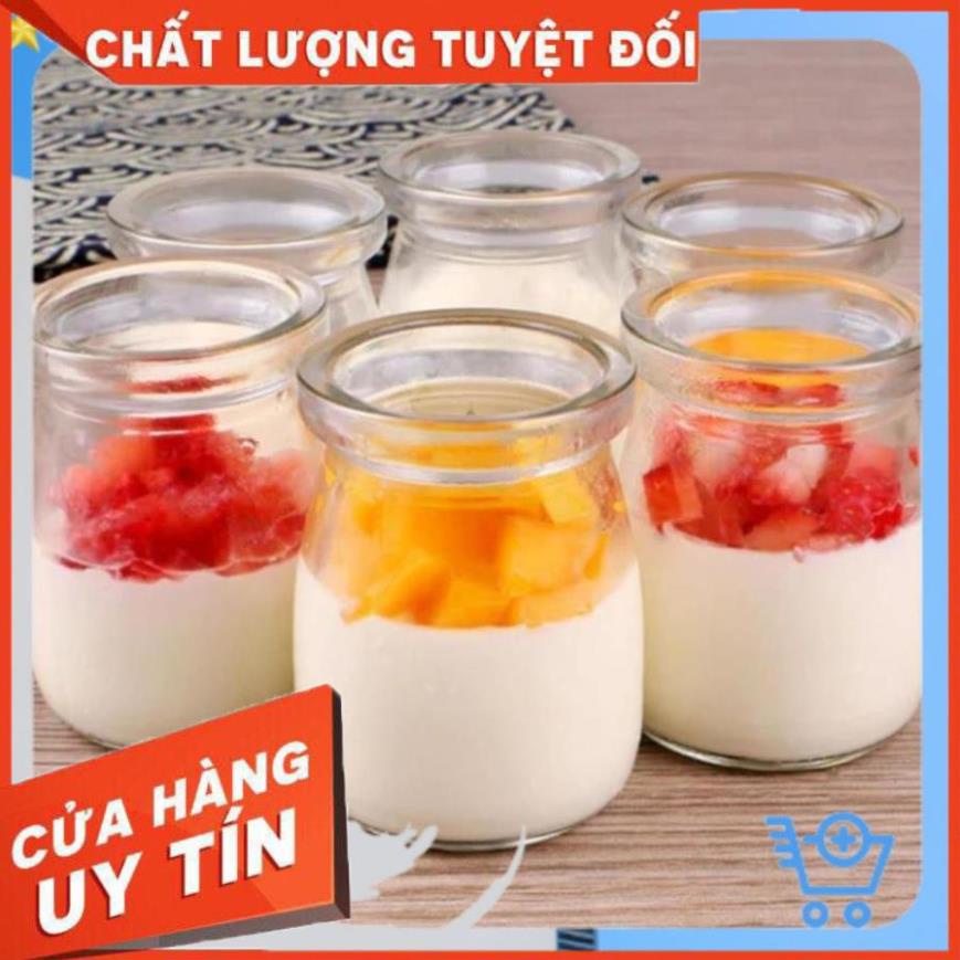 Set 12 Hũ Làm Sữa Chua Tại Nhà Thủy Tinh Có Lắp Đậy An Toàn Tuyệt Đối, Siêu Tiện Dụng Cho Các Chị Em