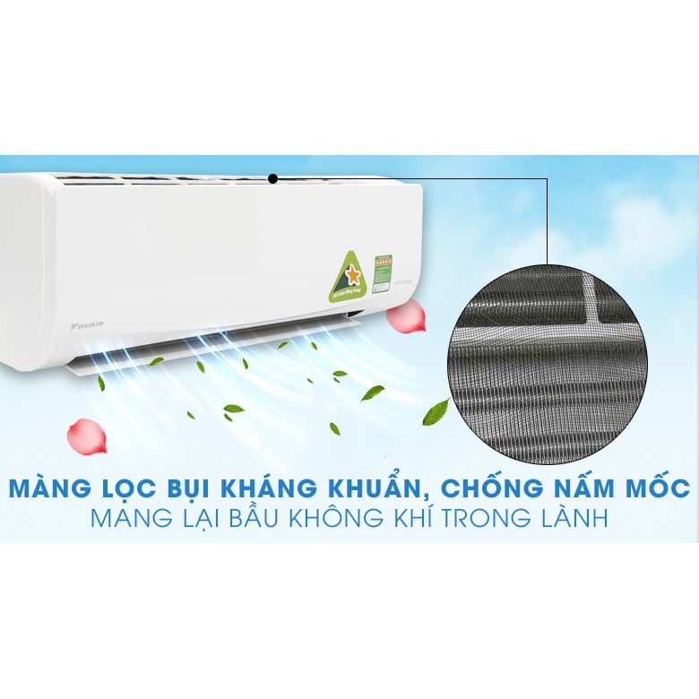 Điều hòa Daikin 9000BTU FTKQ25SAVMV – 1 chiều Inverter