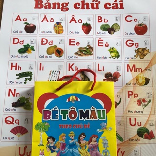 Combo Đồ chơi tô màu và tranh treo tường