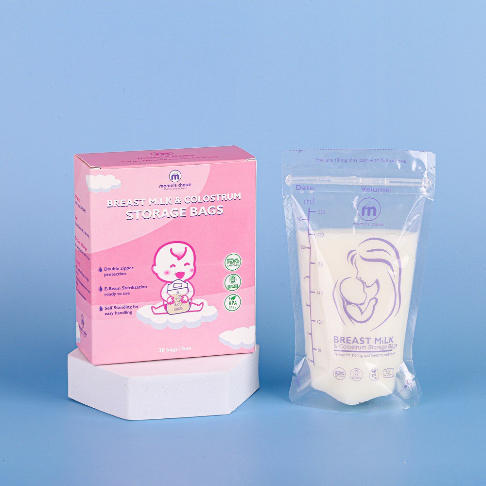 🌺🌺Túi Trữ Sữa Mẹ Mama’s Choice 120ml - 250ml 🌺Bịch Đựng và Bảo Quản Sữa Cho Bé 🌺Kiểm Định Quốc Tế Bureau Veritas - FDA