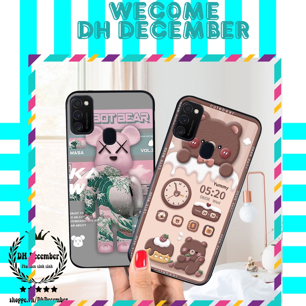 Ốp lưng Samsung M21 / M31 in hình 3D GẤU HỒNG-GẤU BE3R -XINH XẺO CỰC ĐẸP