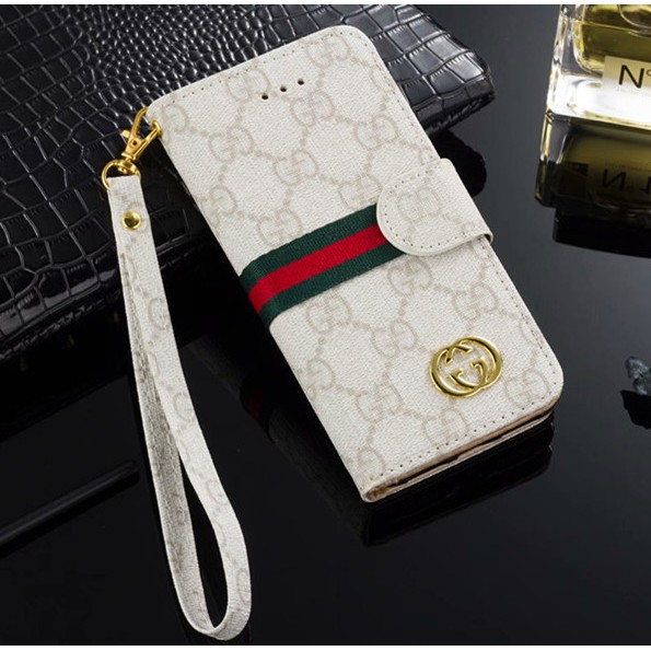 GUCCI Bao Da Điện Thoại Nắp Lật Kiêm Ví In Hình Burberry Có Giá Đỡ Cho iPhone 12 11 Pro Max X XS XR Max 7 8 Plus