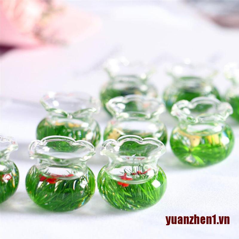 Hồ Cá Mini Bằng Thủy Tinh Dùng Trang Trí Nhà Búp Bê