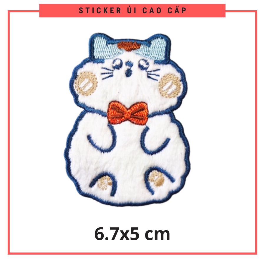 Sticker ủi áo Cao cấp - CÓ SẴN KEO ỦI - sticker vải dùng làm miếng vá áo, phụ kiện trang trí quần áo, balo, giày, nón