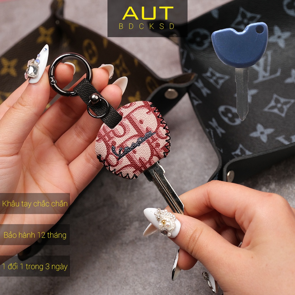 Bao da bảo vệ chìa khóa Piaggio Vespa Primavera Sprint Lx S Lxv Liberty Zip Fly Dior khâu tay móc Apple