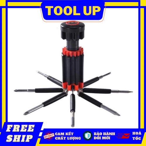 Bộ Tua Vít Đa Năng 8 Trong 1 Bộ Tua Vít Có Đèn LED - Tool.up.store