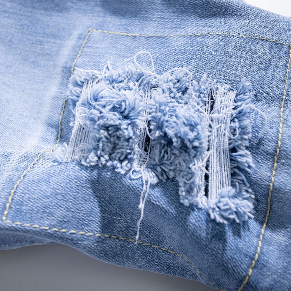 Quần Jean Nam Rách Gối Joger - Quần Bò Nam Jogger Phong Cách Thể Thao MQ02