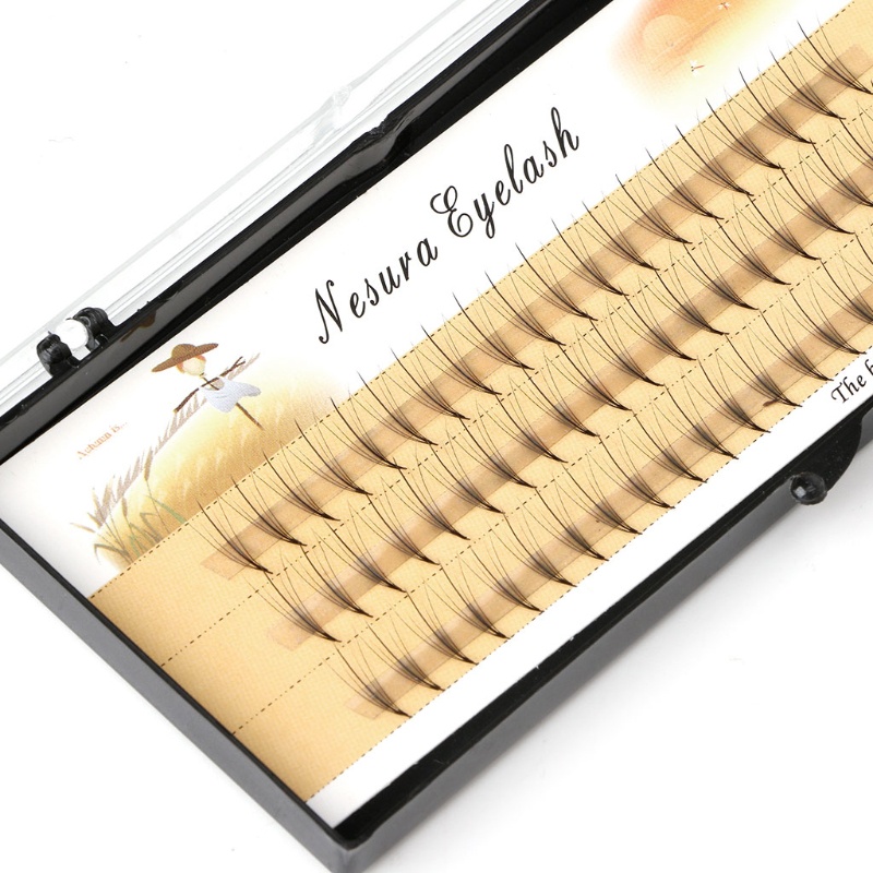 [Hàng mới về] Lông mi giả màu đen 5D 0.07 C dài 8-12mm làm đẹp hiệu quả