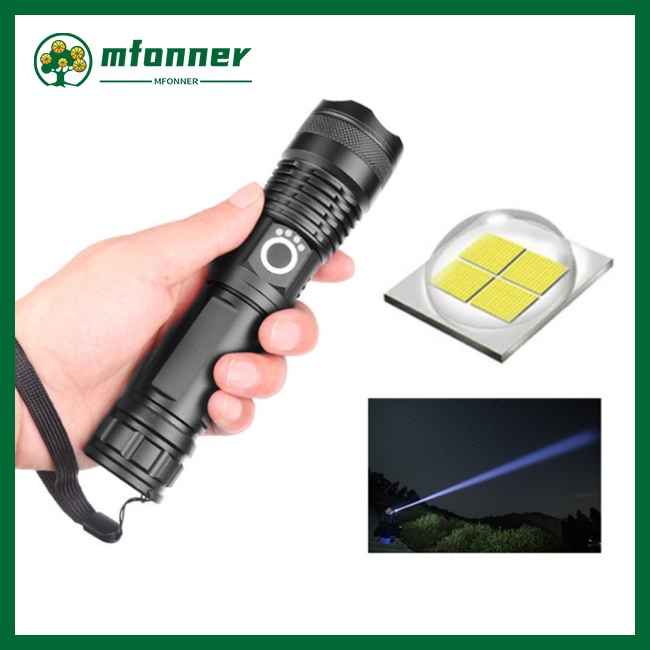 Đèn Pin 1000 Lumens Xlamp Xhp50 Ánh Sáng Mạnh Có Cổng Usb Chất Lượng Cao