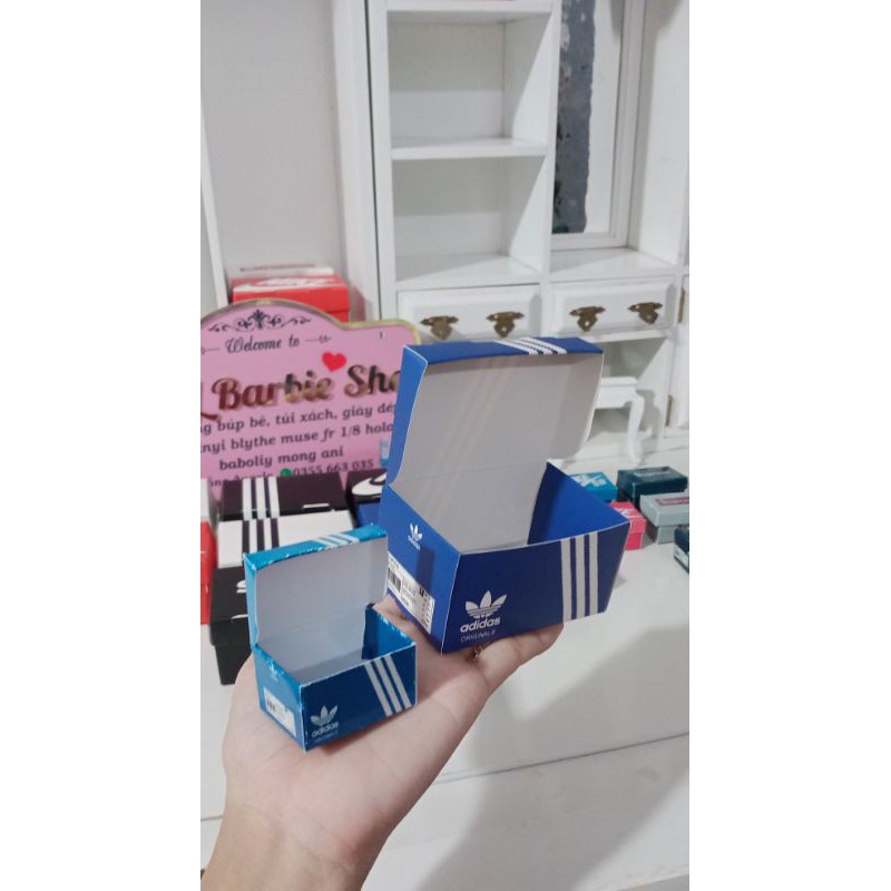 Box hộp đựng giày, quần áo túi xách cho doll 1/4 1/6 20cm,15cm