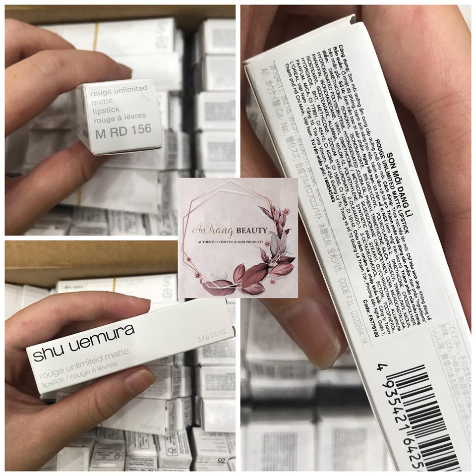 [CHÍNH HÃNG + Hóa đơn đỏ] SON LÌ SHU UEMURA ROUGE UNLIMITED SUPREME MATTE 156 - 587 - 954 - 165 | BigBuy360 - bigbuy360.vn