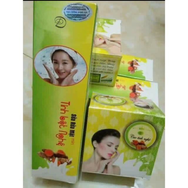 Combo  sữa rửa mặt, Cao tinh nghệ