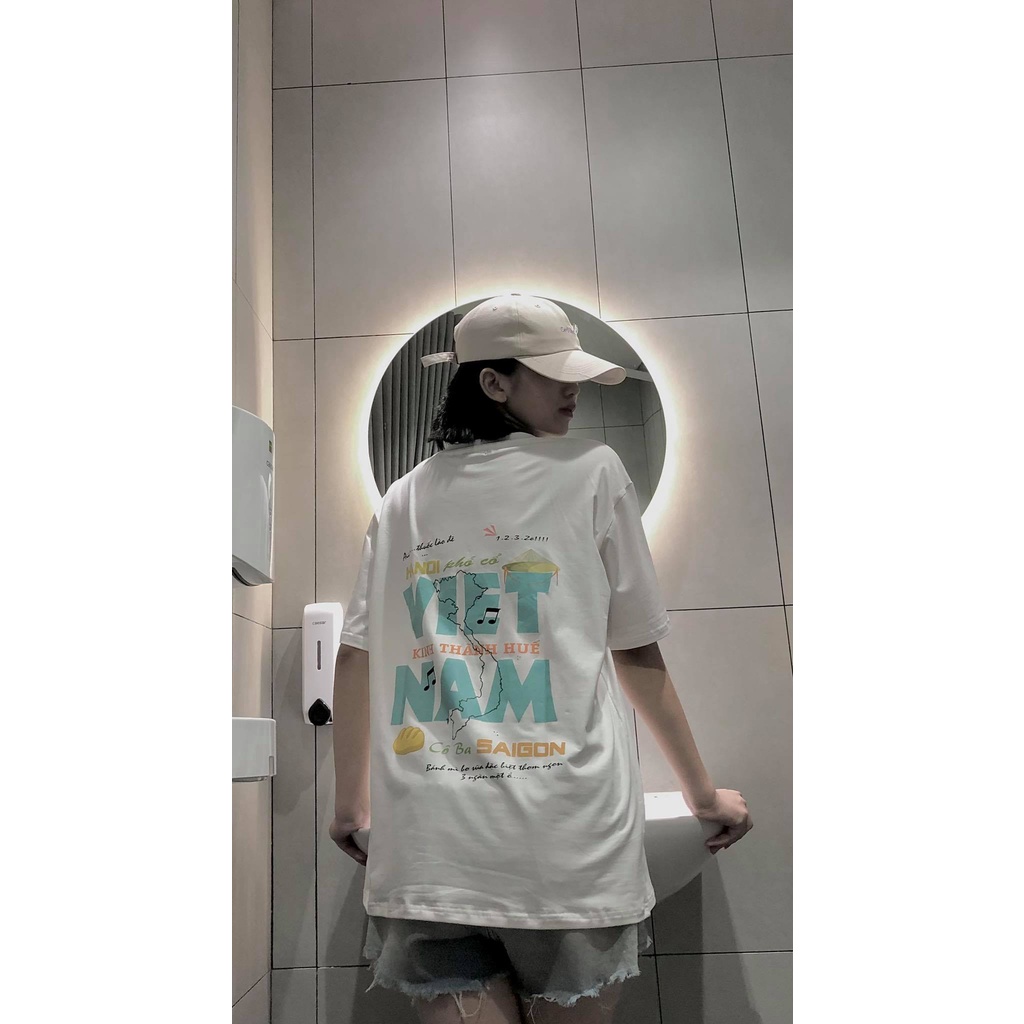 Áo thun tay lỡ REVENGER phông Unisex nam nữ chất liệu Premium Cotton oversize form rộng T-Shirt VIET NAM RVGVN