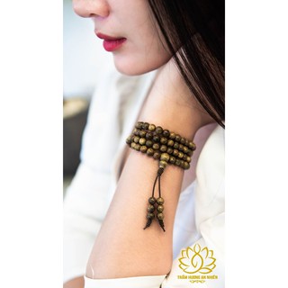Vòng Trầm Hương An Nhiên 108 Hạt - 6mm -Nữ - Trầm Hương Tự Nhiên Cao Cấp