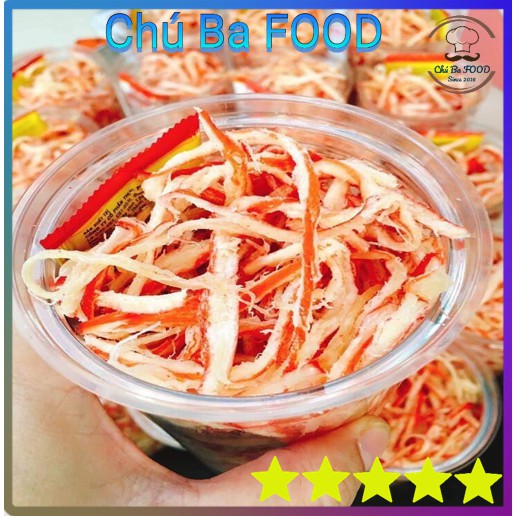 Mực Hấp Dừa Xé Sợi 🦑Chú Ba FOOD🦑 | Mực thật - Mềm, Dai, Ngon, Chất lượng 300G(Cả Hộp)