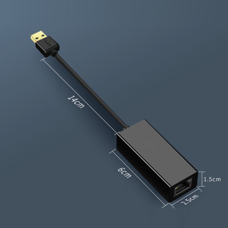 Usb 3.0 Gigabit Ethernet Lan Card Rj45 10 / 100 / 1000 Mbps Cho Laptop Pc Win8 10