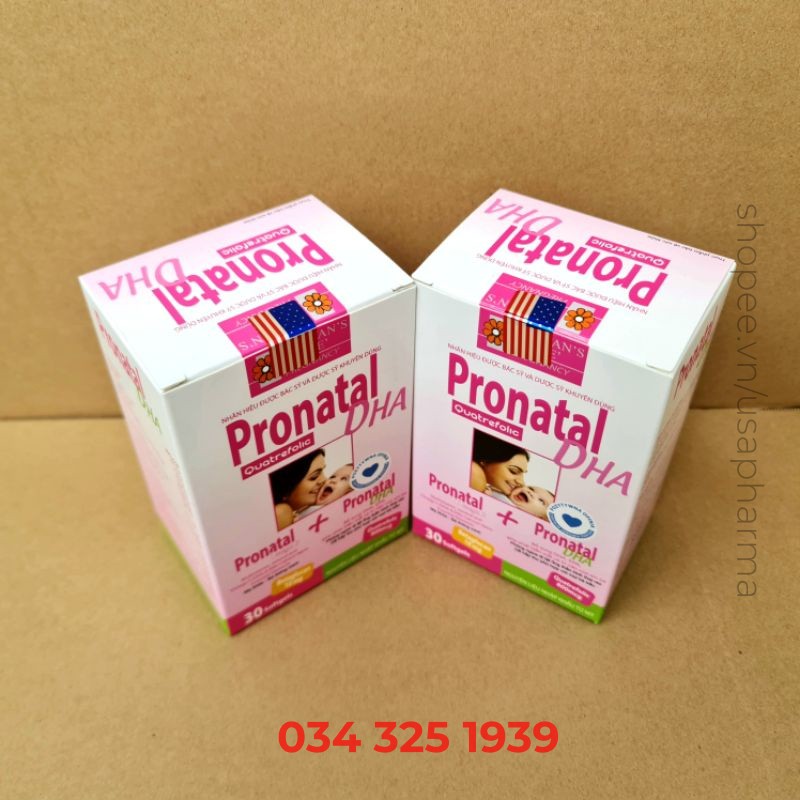 Pronatal DHA bổ sung vitamin khoáng chất cho mẹ bầu - Hộp 30 viên