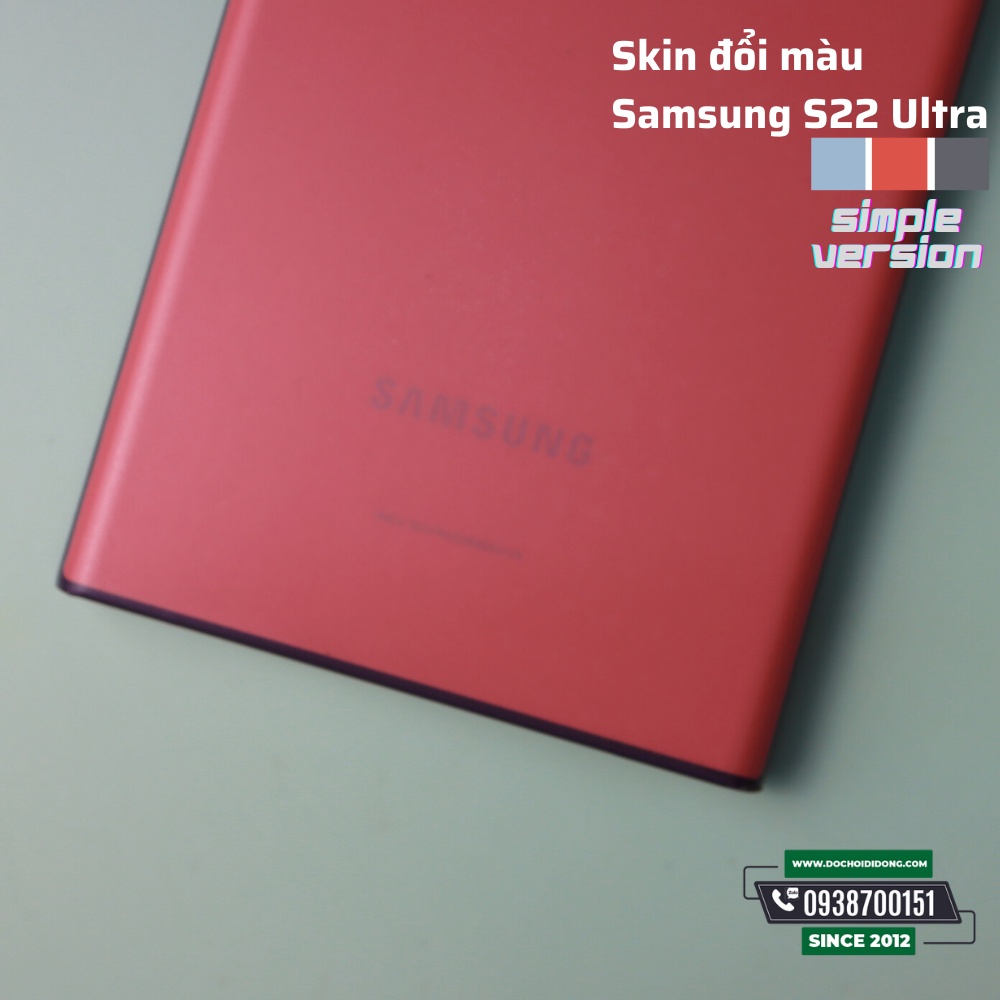 [S series] Miếng dán skin ppf đổi màu điện thoại Samsung Galaxy S22 Ultra cao cấp phiên bản Simple - S21 S20 S10 S9 Plus