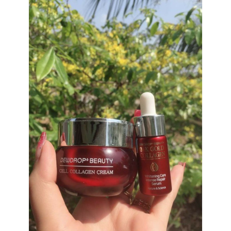 COMBO KEM Dewdrop và Serum Dew 24k