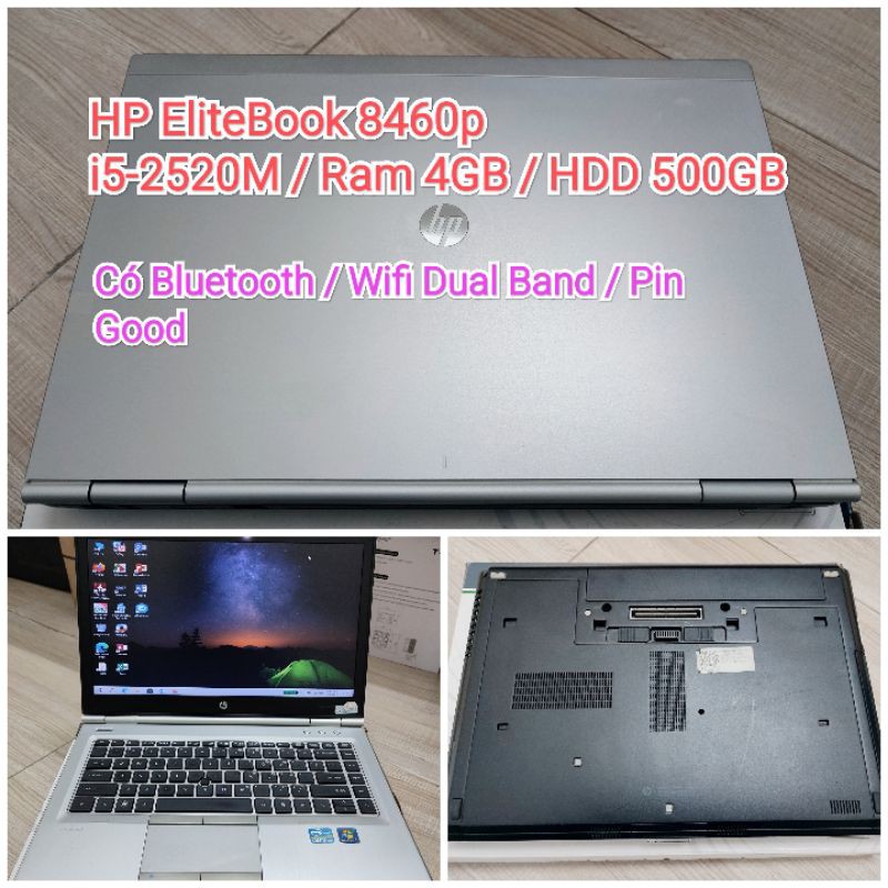 Laptop HP EliteBook 8460p nguyên bản- Core i5 Ram 4gb HDD 500gb