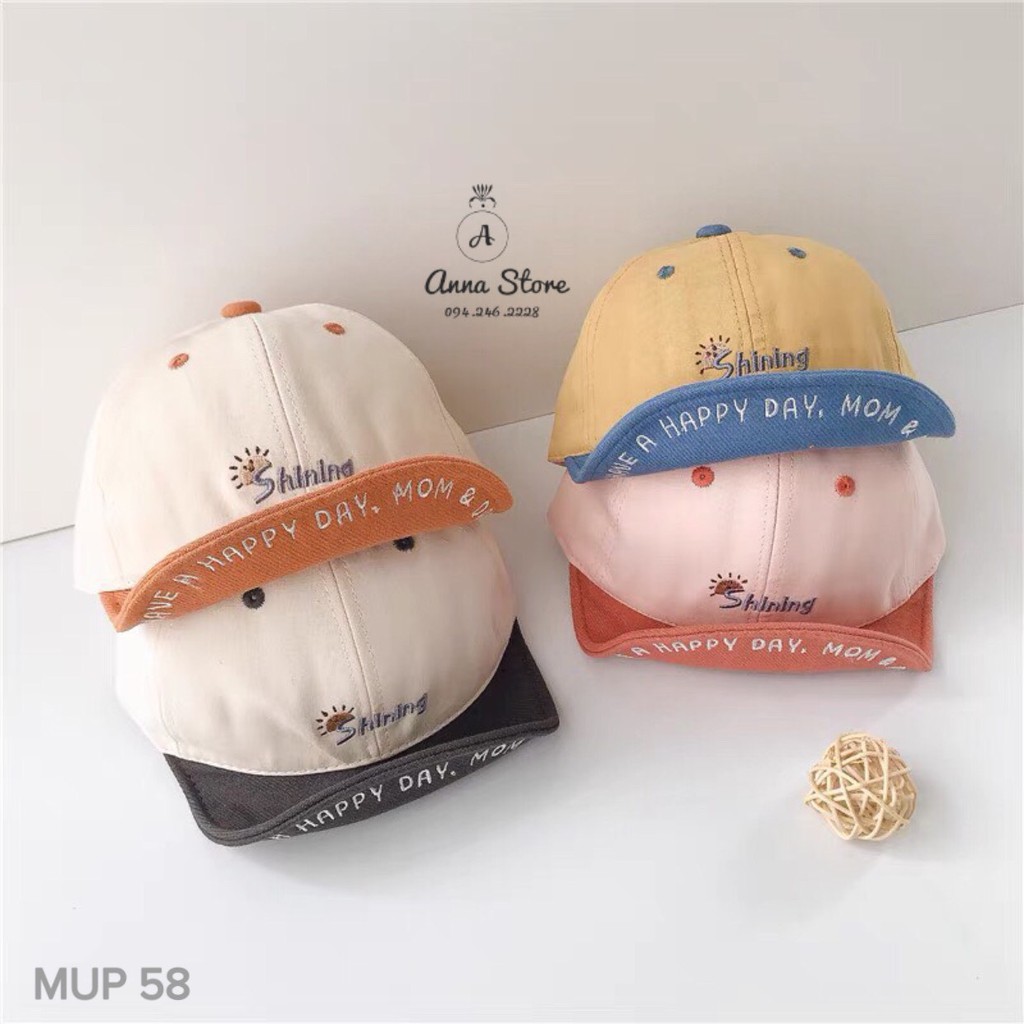 MUP 58 : Mũ lưỡi trai Shiniing cho bé 6-24m