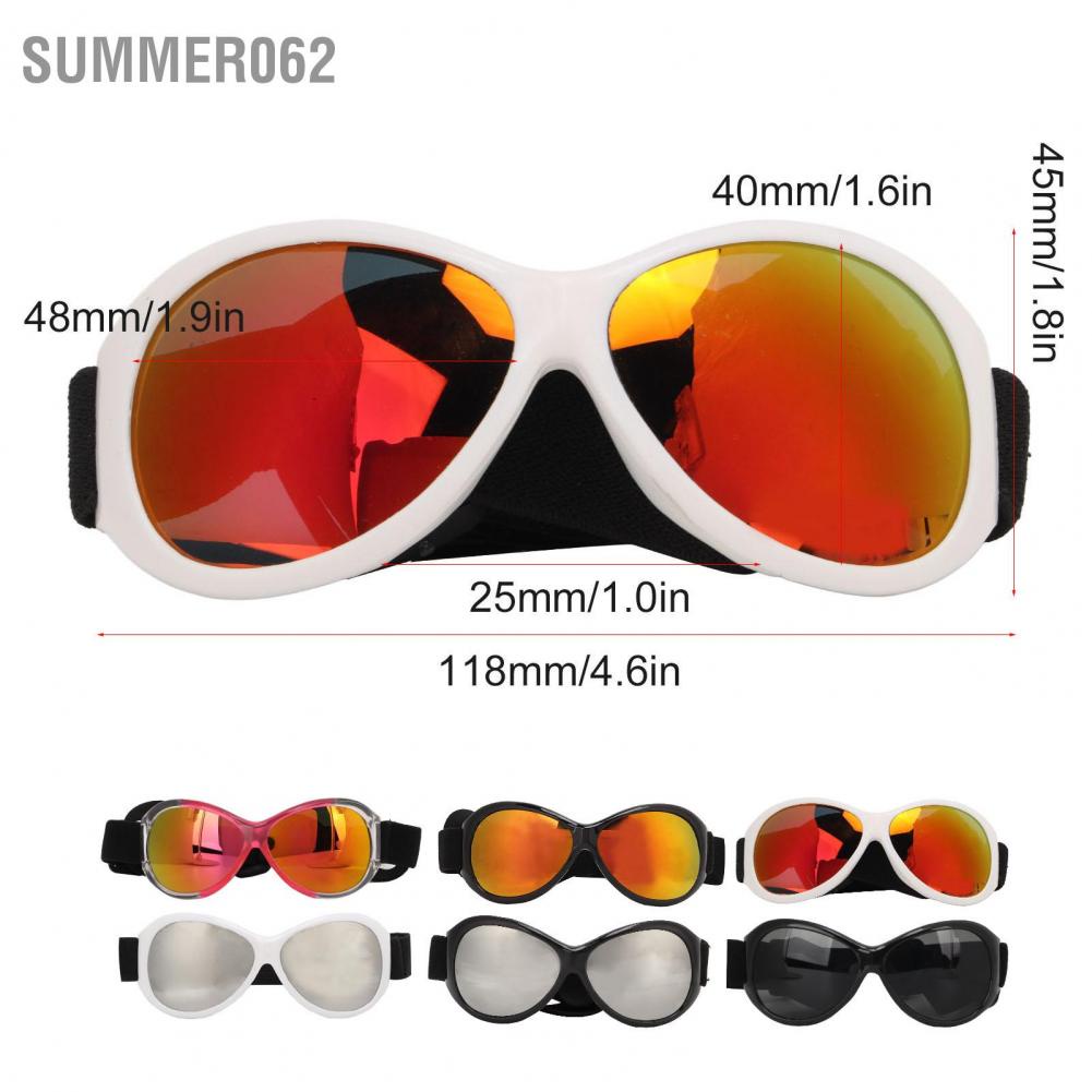 Kính mát chống gió bảo vệ mắt có dây điều chỉnh được cho thú cưng