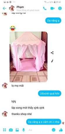Lều công chúa xinh lung linh