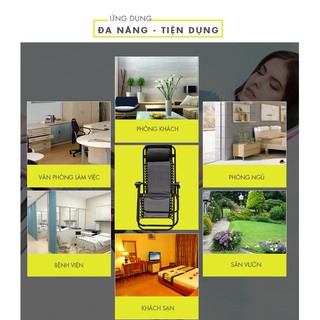 Ghế Xếp Thư Giãn - Đen