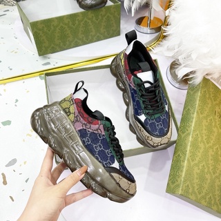 Giày thể thao sneaker guci hoạ tiết pha màu fullbox