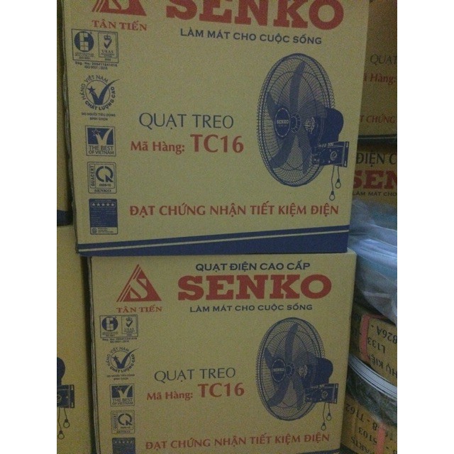 Quạt Treo Tường Senko TC16-2 Dây- 5 Cánh- Bảo Hành 2 Năm-Quạt Điện Treo Tường Giá Rẻ CHÍNH HÃNG