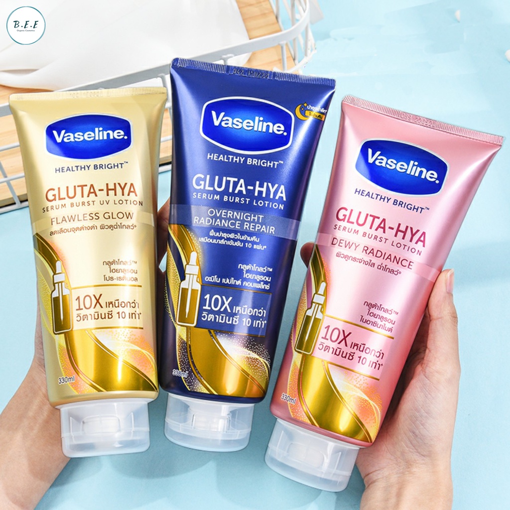 Sữa dưỡng thể Vaseline Healthy Bright Gluta HYA Serum 10X Thái Lan 300 ml
